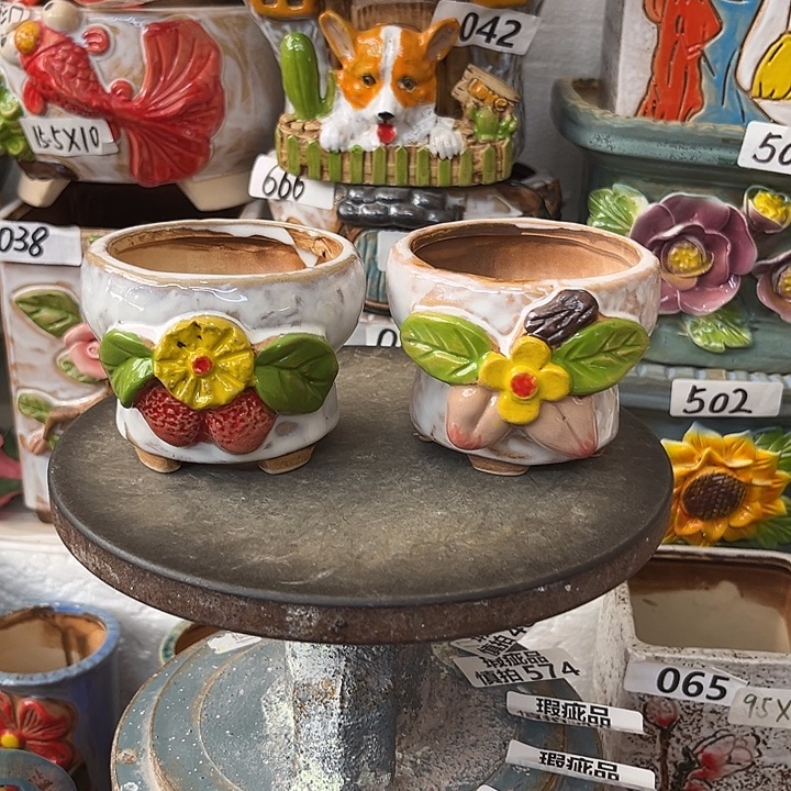 粗陶材质多肉花盆