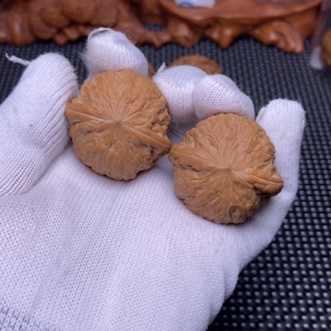 文玩核桃把件铁锤37全品