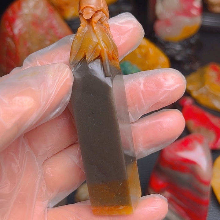 老挝石老挝冻石精品印章