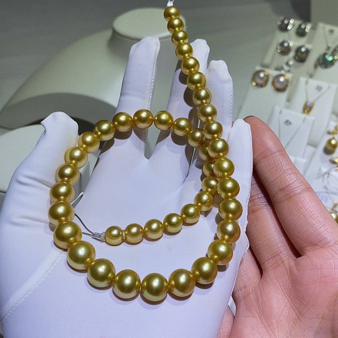未镶嵌颈饰海水珍珠L****u南洋金珠珍珠项链
