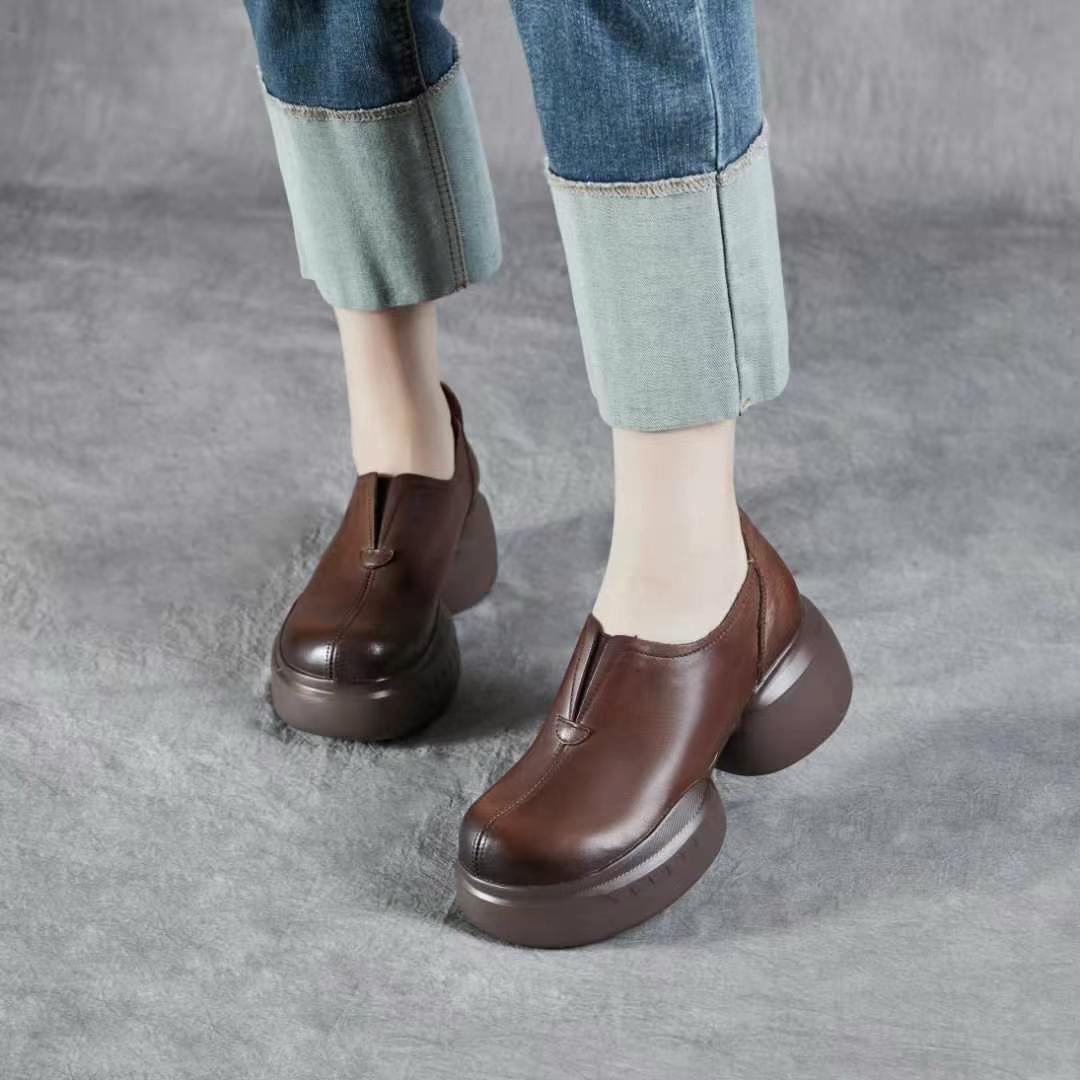 新款复古风舒适百搭休闲女鞋25703