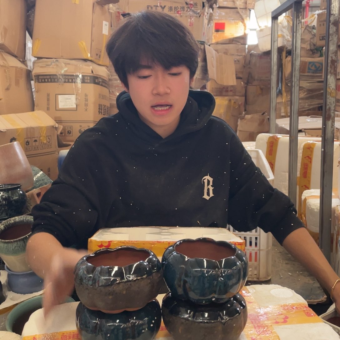 红陶宜兴紫砂花盆