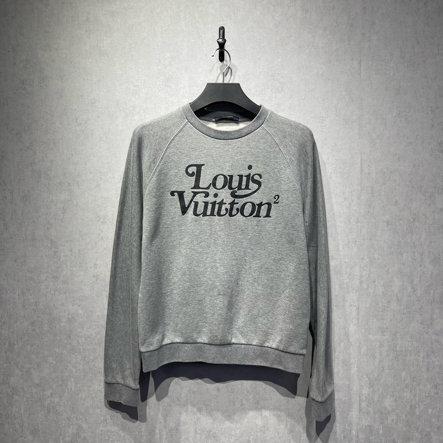 95新 LouisVuitton/路易威登 nigo联名logo印花长袖卫衣/S码/