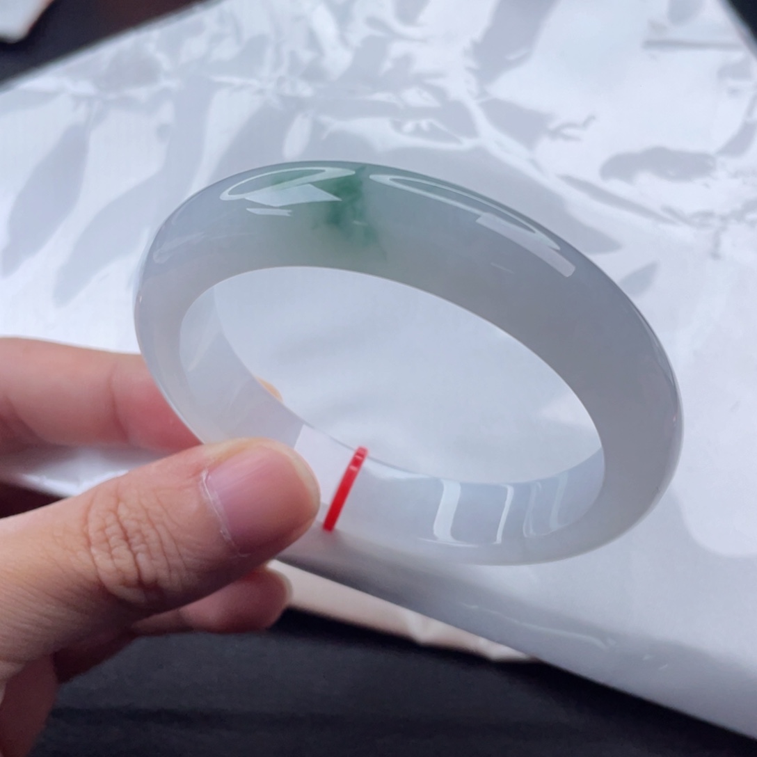 翡翠手镯未镶嵌正圈55