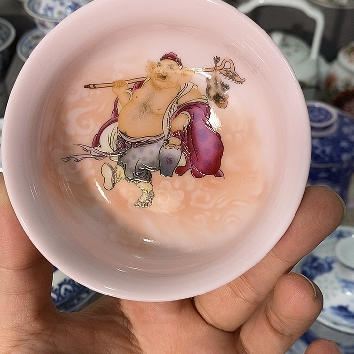 摆件陶景德镇陶瓷主人杯23445