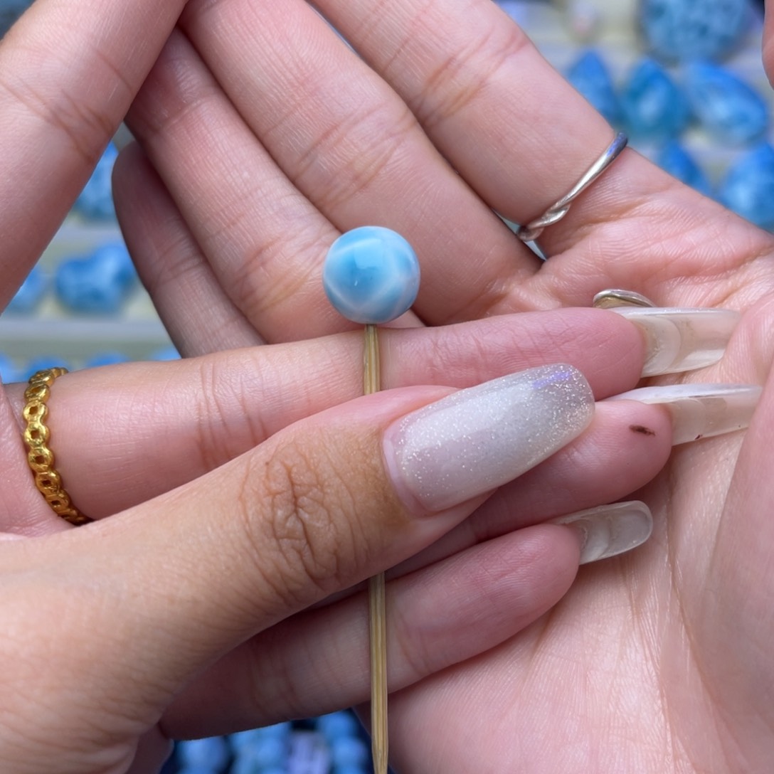 未镶嵌针钠钙石（海纹石）珠宝半成品单珠11 70