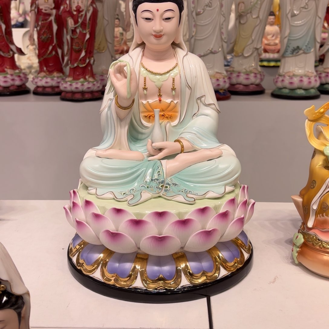 【闪购商品】摆件@***李瓷摆件观音菩萨
