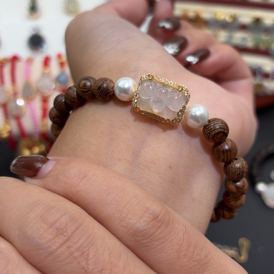 翡翠银S925镶嵌颈饰