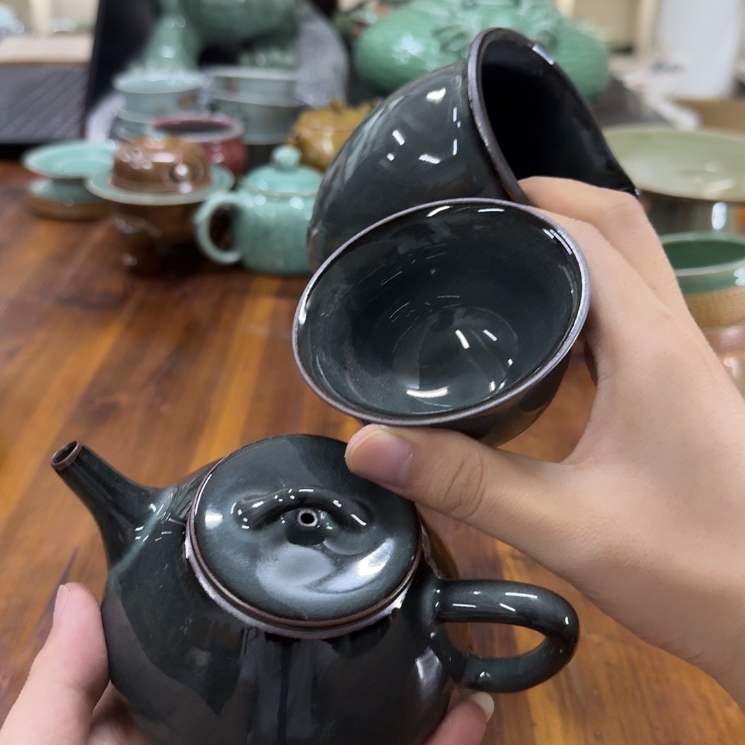 龙泉青瓷茶器微瑕8315
