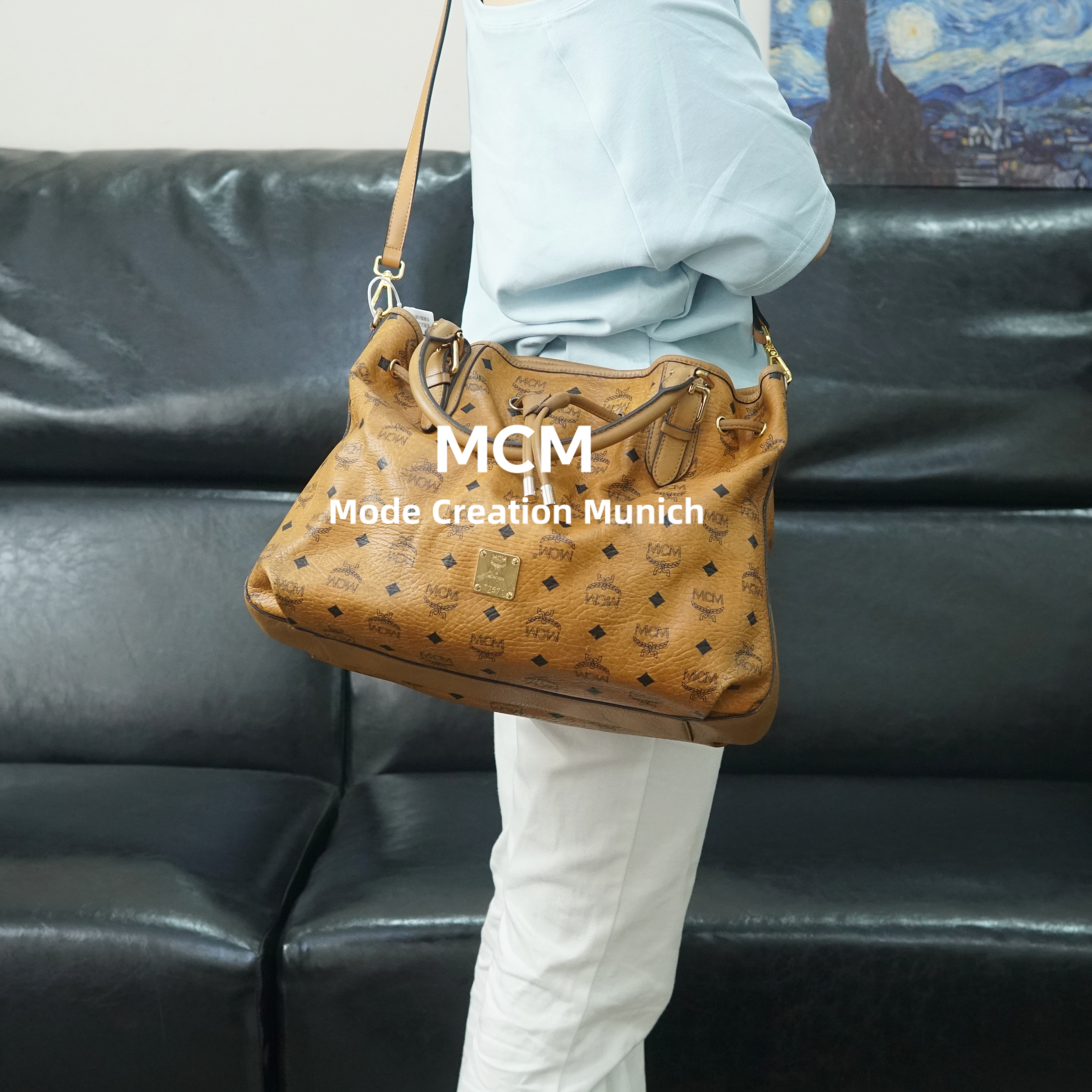 95新 MCM 干邑色福袋包/EE05620560/0560