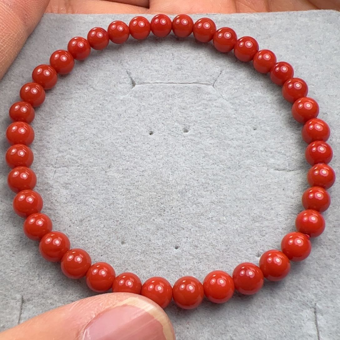 南红玛瑙手串未镶嵌