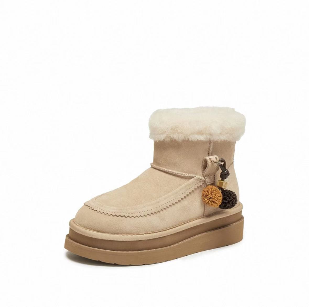 10号2025冬季新款雪松松加绒保暖雪地靴EIY06