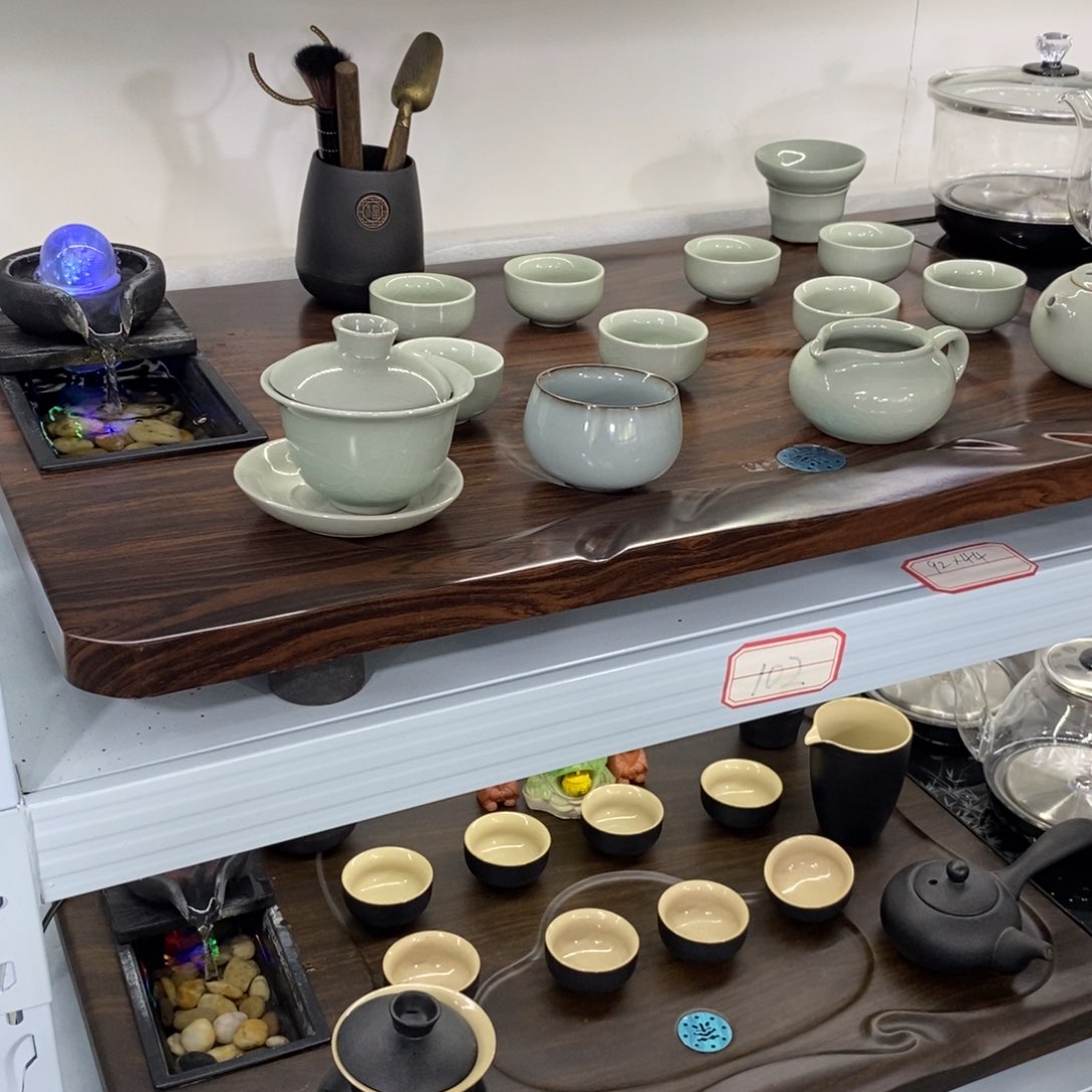 流水茶盘茶具套装家用