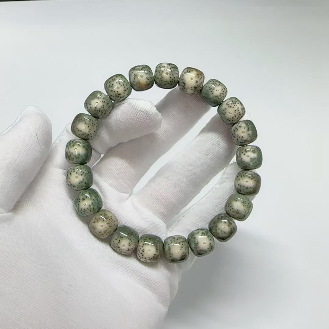【福珠】星月菩提原生态同枝籽12x11mm桶珠单圈手串 多样性发货