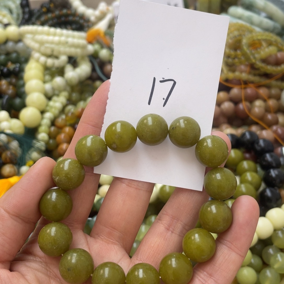 蛇纹石玉手链未镶嵌