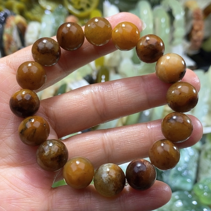 未镶嵌岫玉岫玉手链