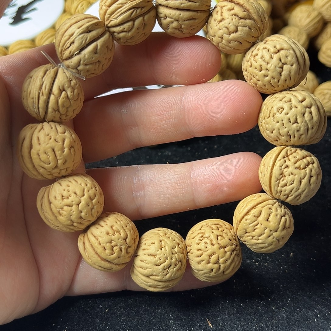 翔***香桃核手串20尺寸盘锦柳叶肌肉