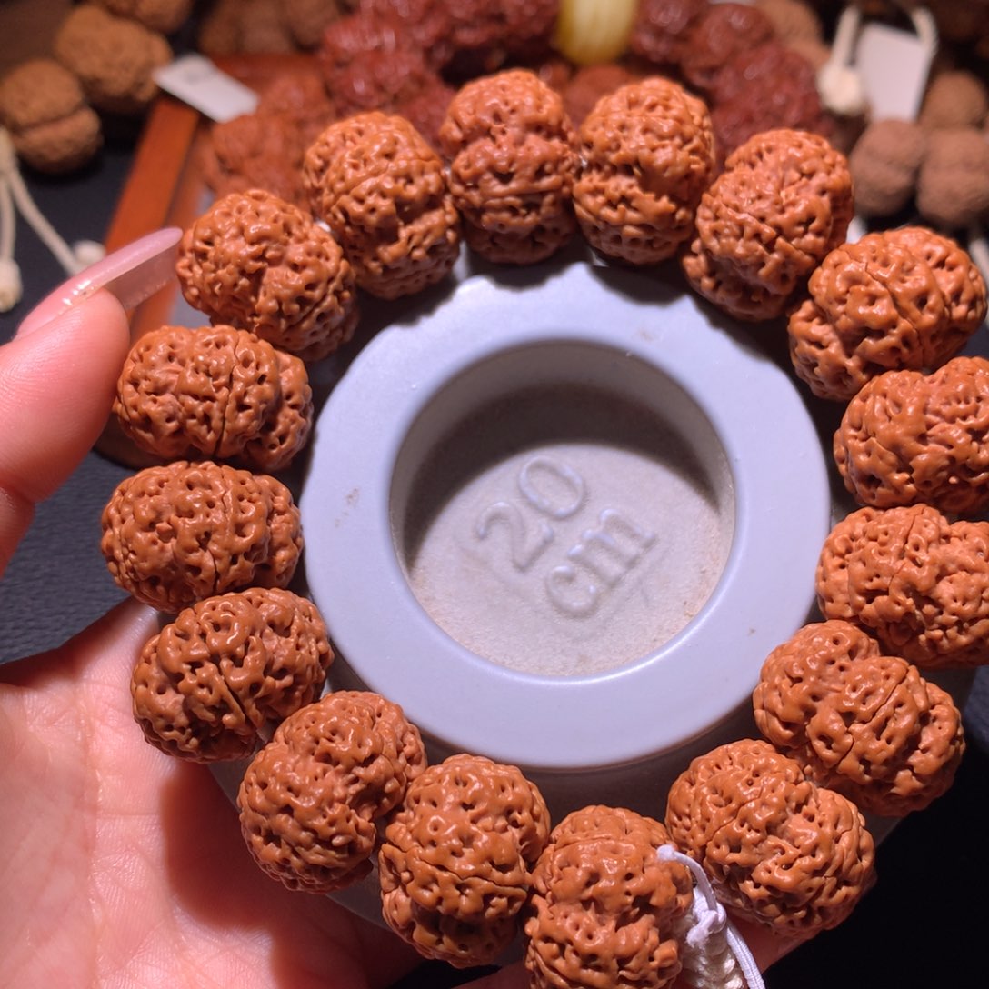 金刚菩提手串23+夹板纽扣定制