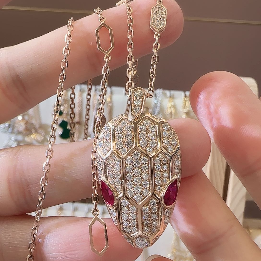 钻石项链18K金镶嵌项链