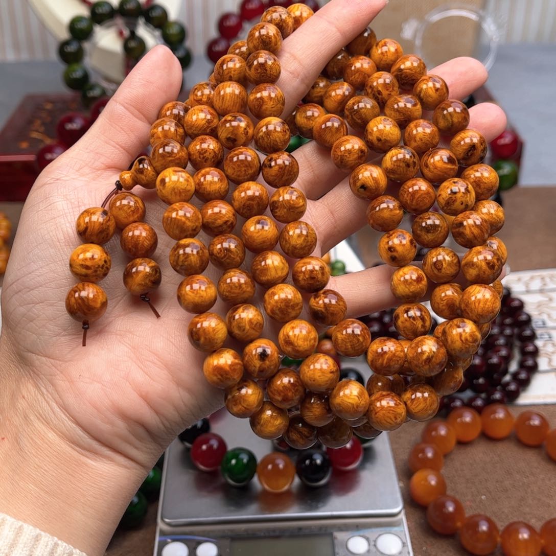 贝壳杉（血龙木）手串/手链A**i1.0*108