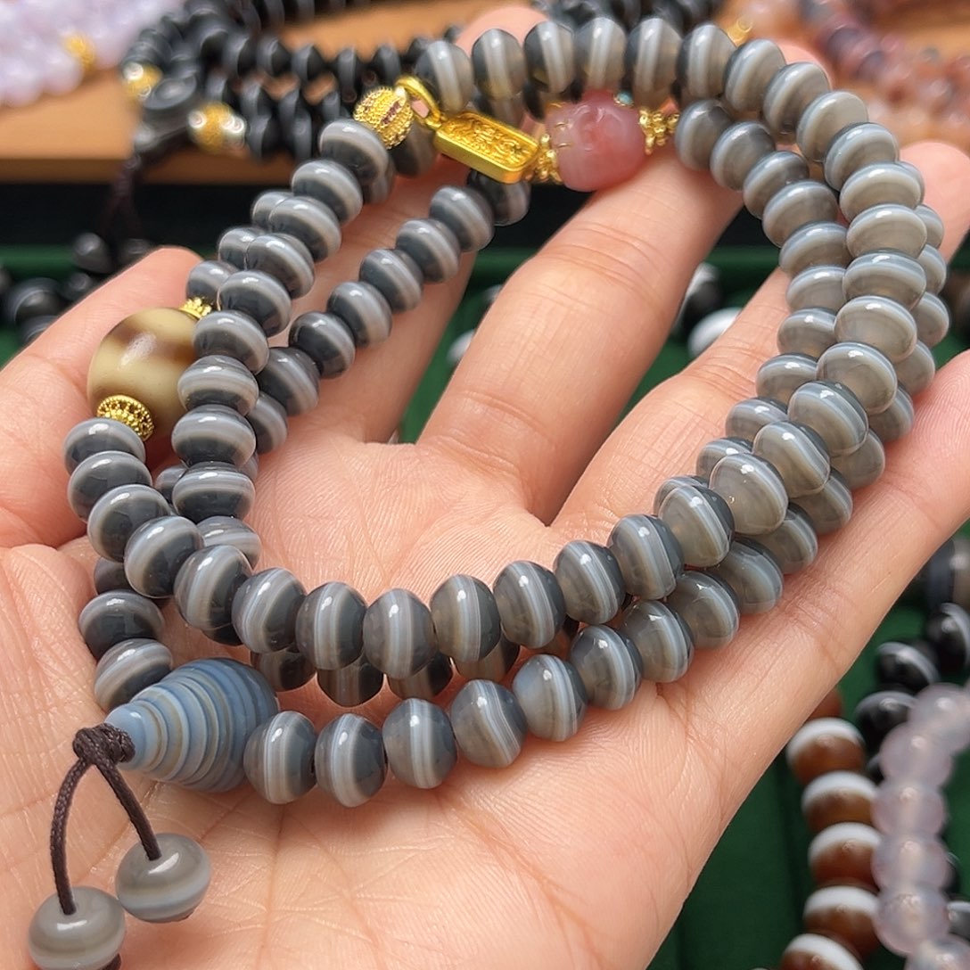 玛瑙/玉髓合金锁骨