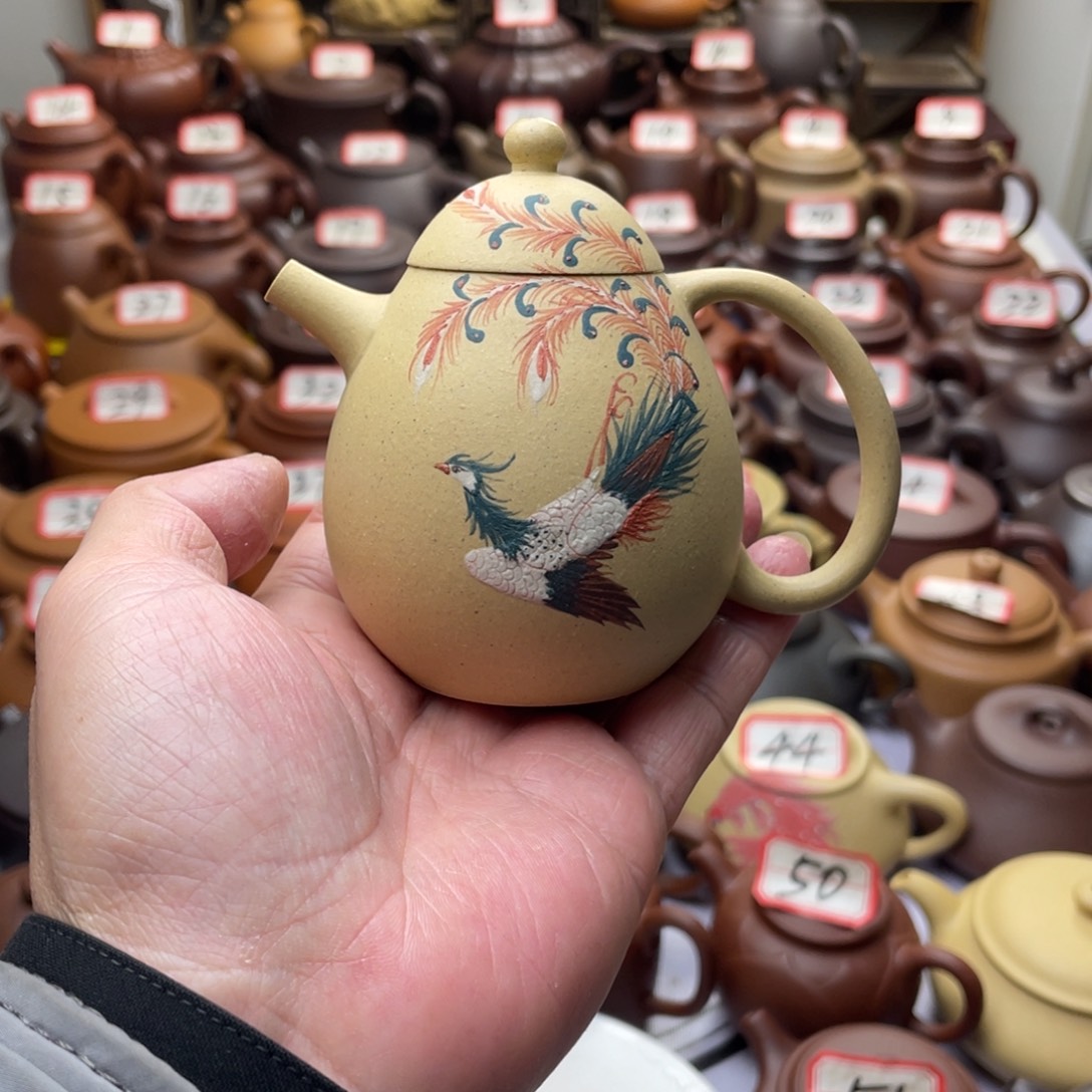 扬***育紫砂茶壶宜兴紫砂半手工