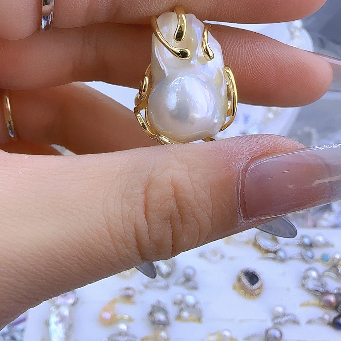 未镶嵌项链定905淡水珍珠