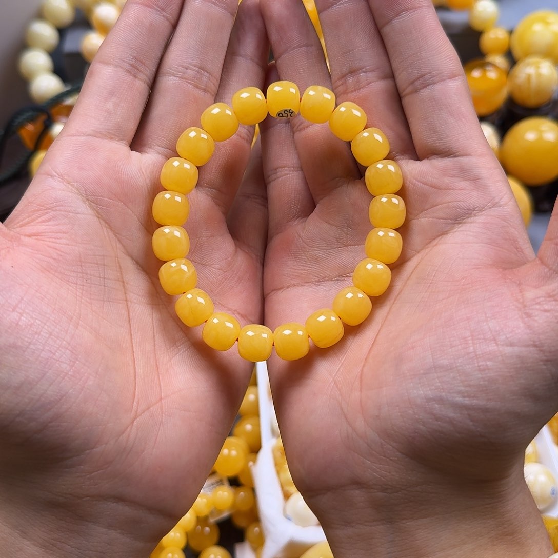 琥珀珠宝奇石未镶嵌同料老型11mm