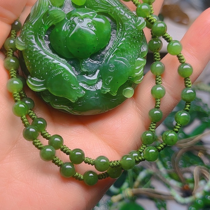 颈饰未镶嵌和田玉金****意