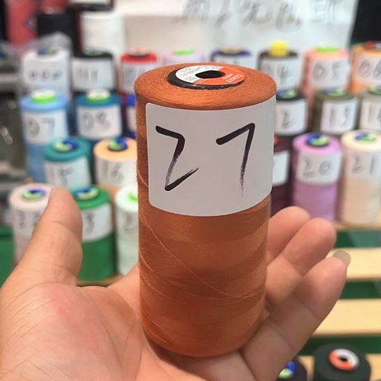 聚酯纤维铁锈红色27号