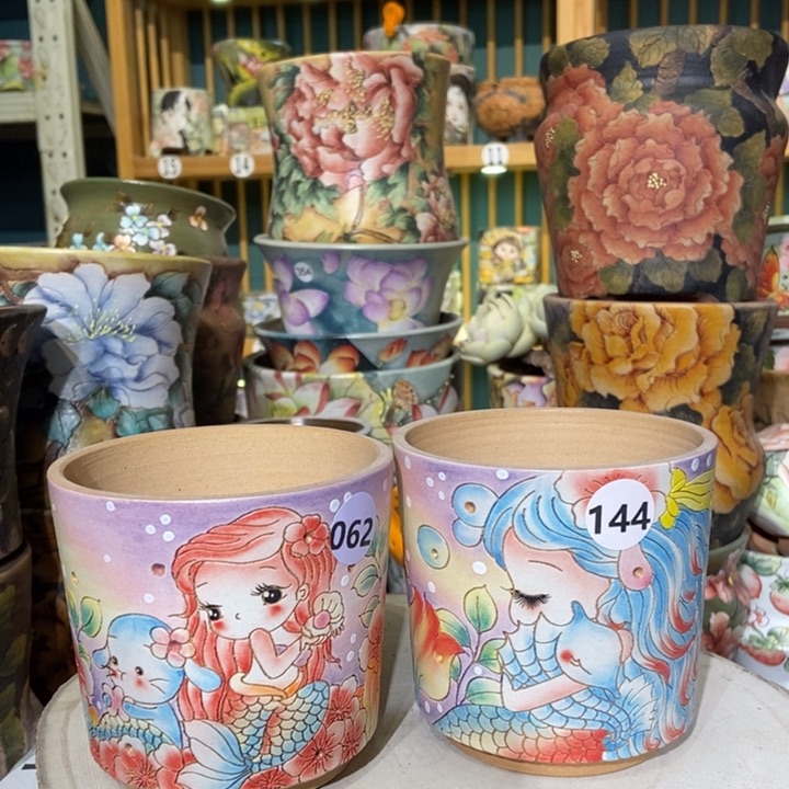 红陶景德镇艺术手绘作品