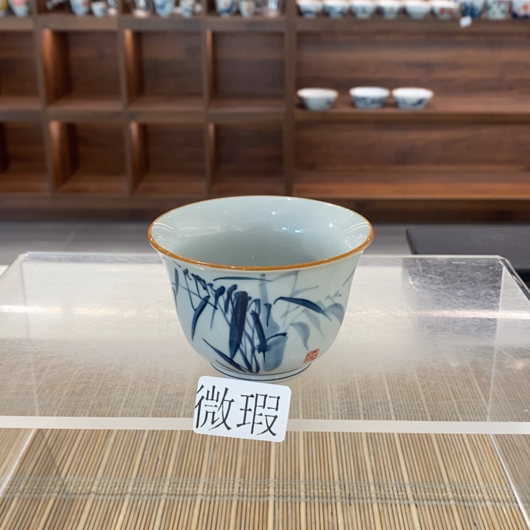 釉下彩老陶泥手工绘制
