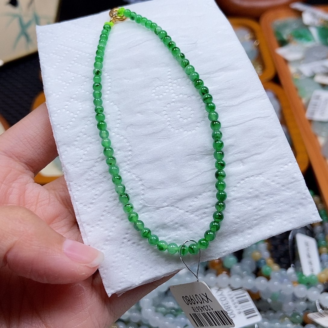 未镶嵌挂件翡翠淡****福闪