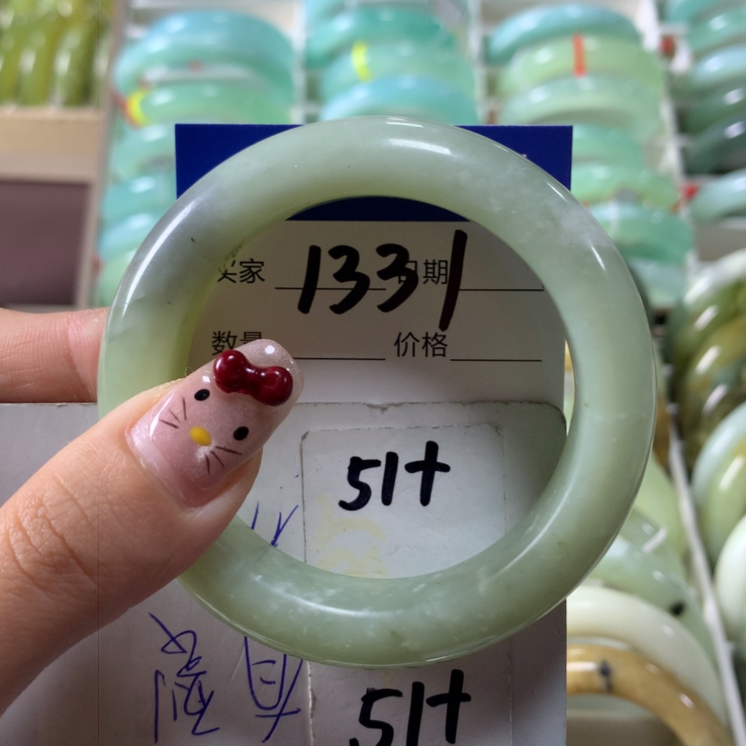 蛇纹石玉手镯未镶嵌1331