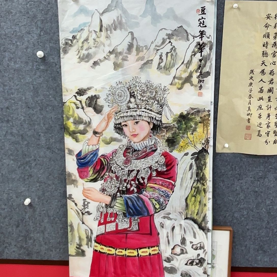 国画国画作品多次入选国内外