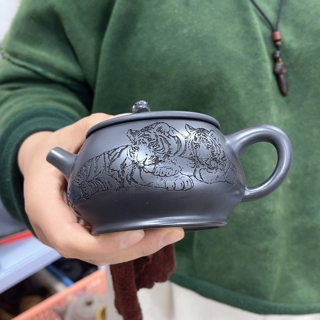 茶壶紫砂宜兴紫砂壶瑕疵