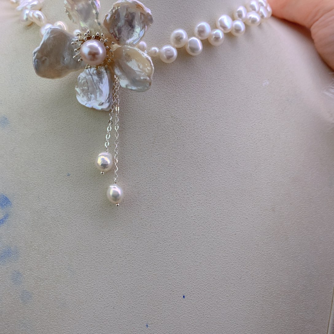 蜜***罐未镶嵌淡水珍珠项链