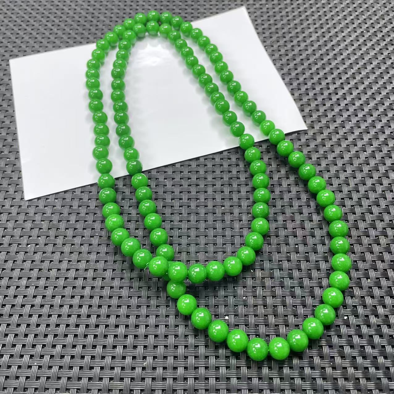 【大喜儿】正绿色8*108项链-1WQ1159