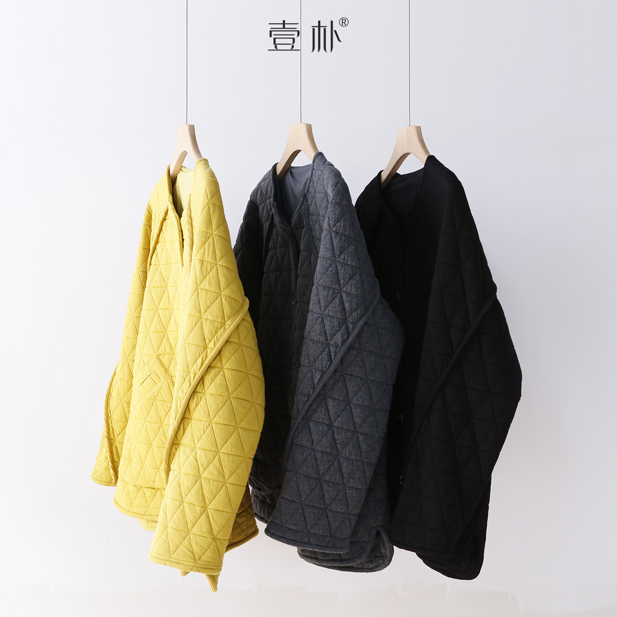 夹棉加厚刀切棉落肩袖中长款棉衣外套 5172TK【胸围120 衣长70】