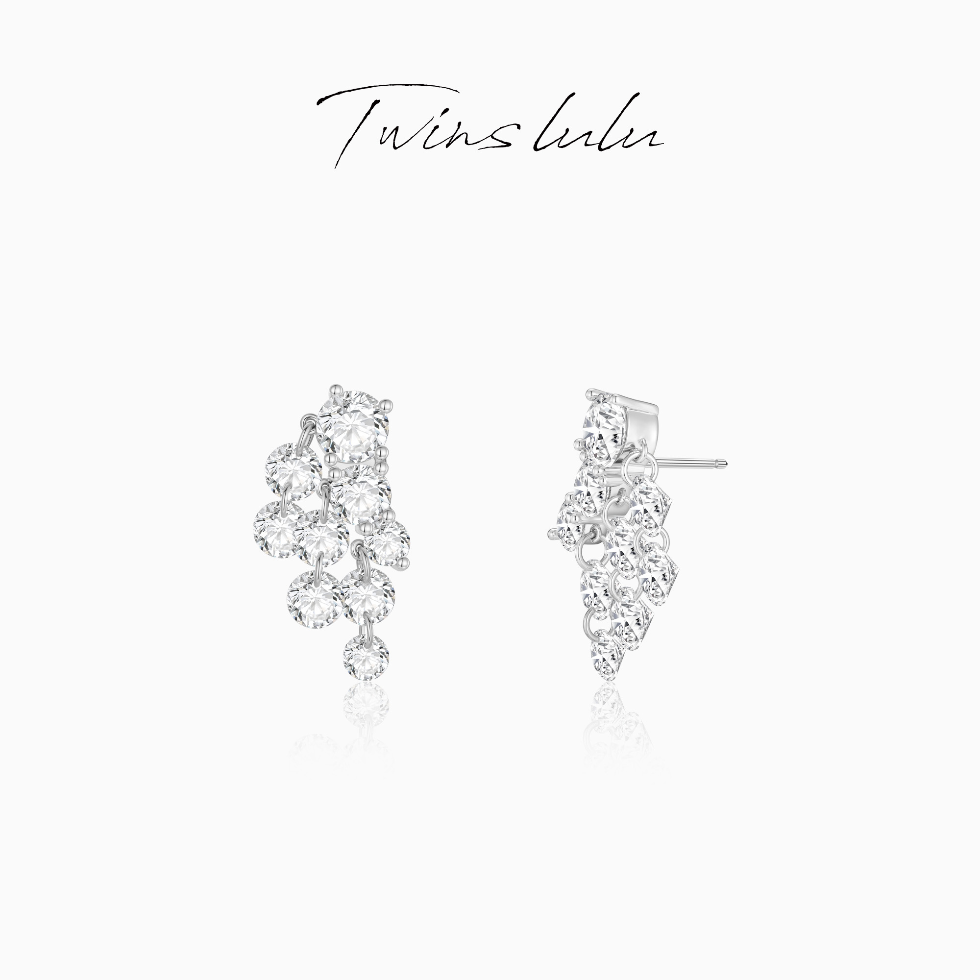 TWINS LULU 2025新款小众简约百搭高级感圆形耳环TSL3153