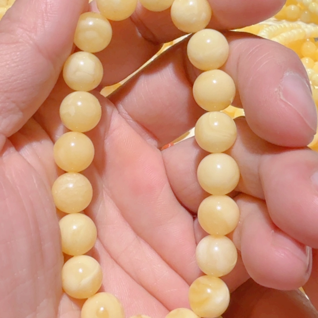 蜜蜡手链未镶嵌琥珀蜜蜡手串10mm+