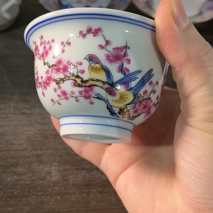 瓷片////景德镇陶瓷杯子。1个。