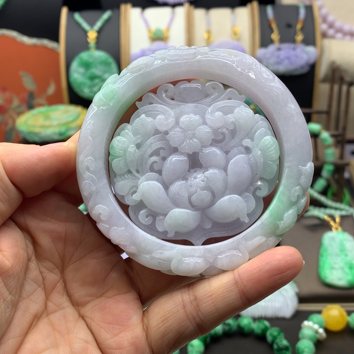翡翠未镶嵌手链翡翠手镯61圈口