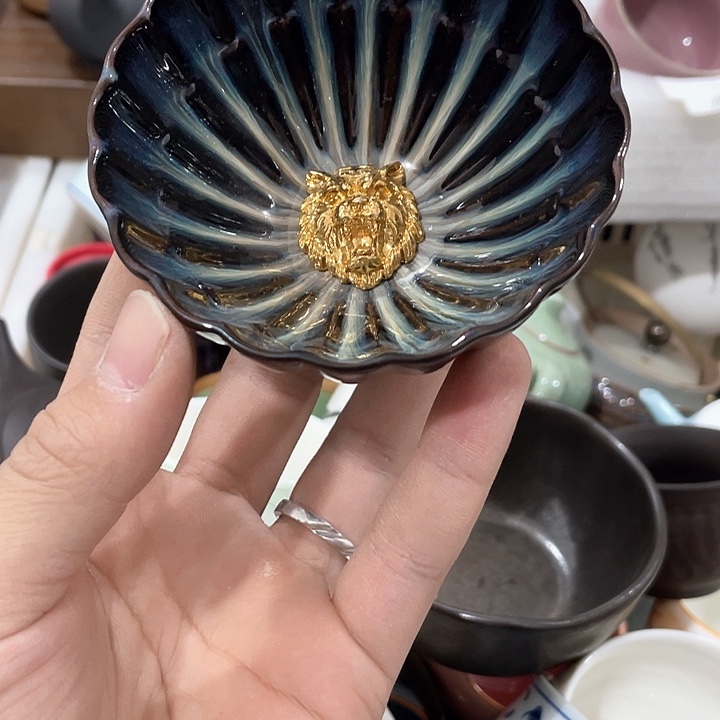 陶瓷茶具全部清清完回家过年