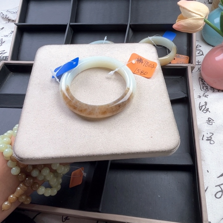未镶嵌手镯和田玉玲珑美镯54.6