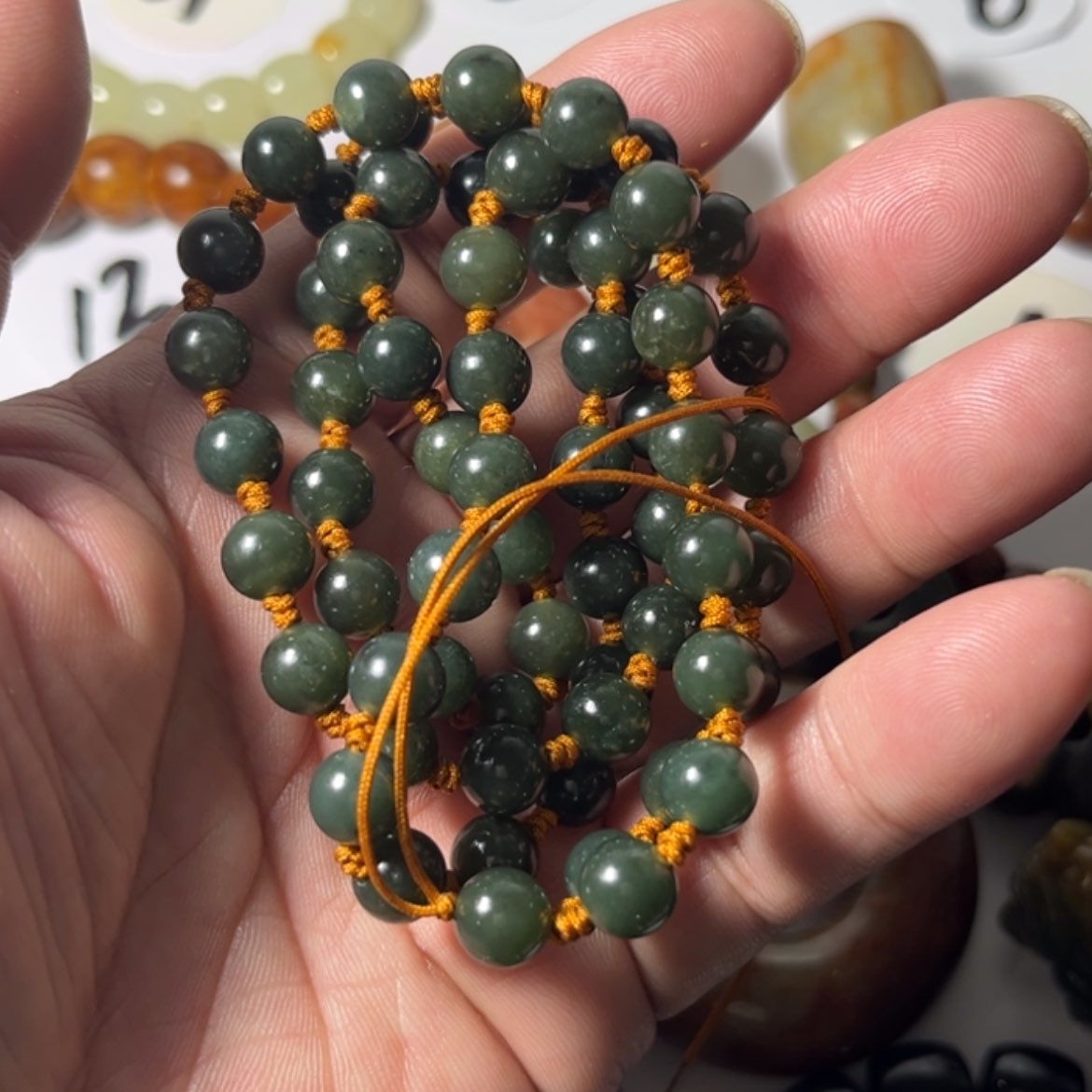 【闪购商品】未镶嵌手链透闪石质玉玉**生