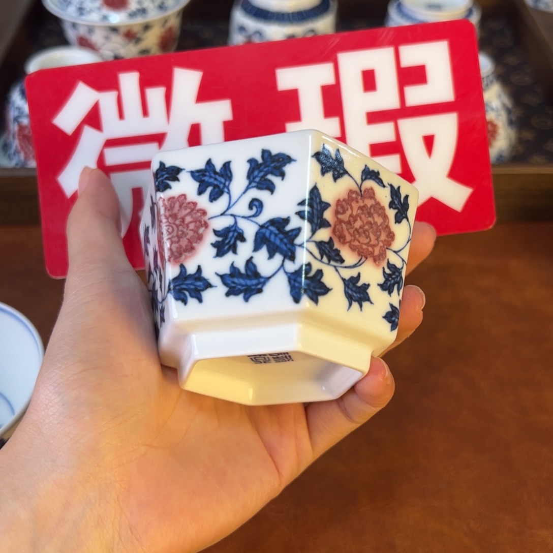 摆件微瑕景德镇陶瓷茶器百宝箱