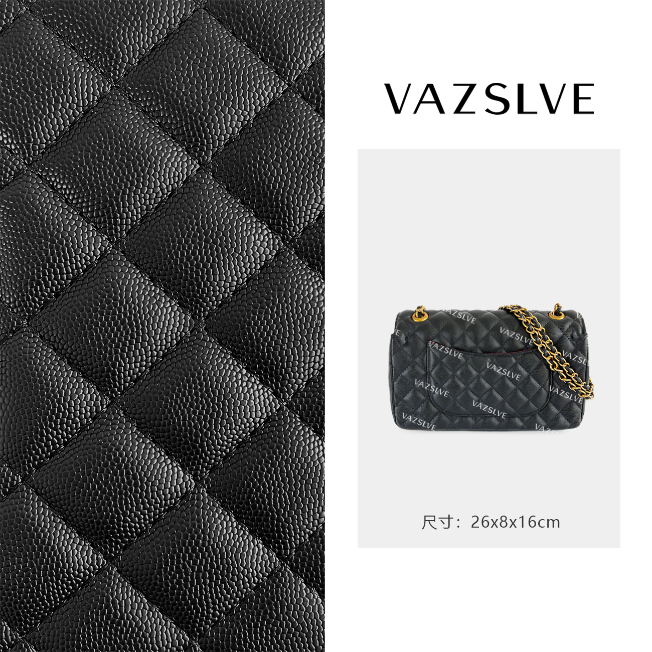 VAZSLVE/原创设计FES-5188-黑色 秋冬新款轻奢小包