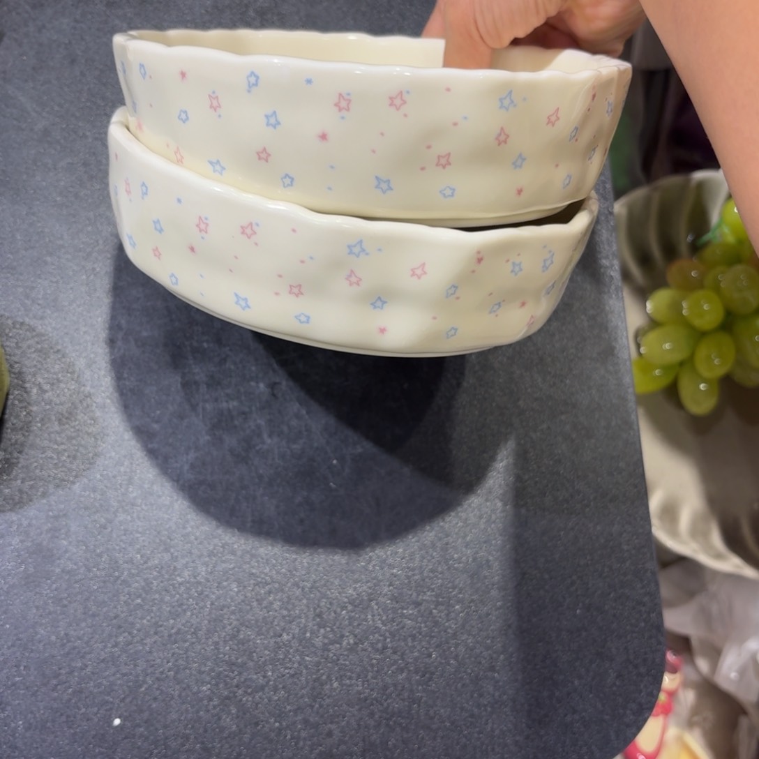 瓷两个7寸盘子两个