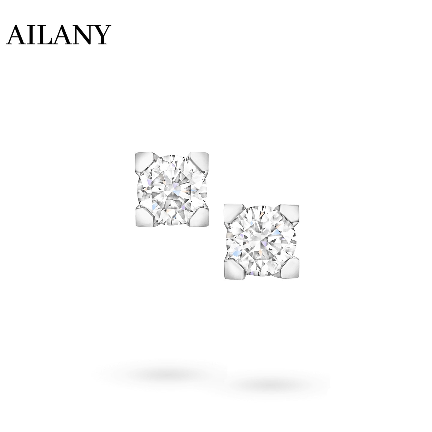 实验室培育钻石HW·Logo款河南培育钻石耳钉女小众设计百搭S925银 